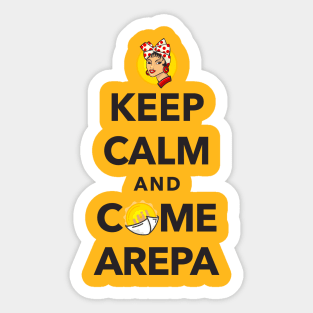 Keep Calm and Come Arepa Sticker